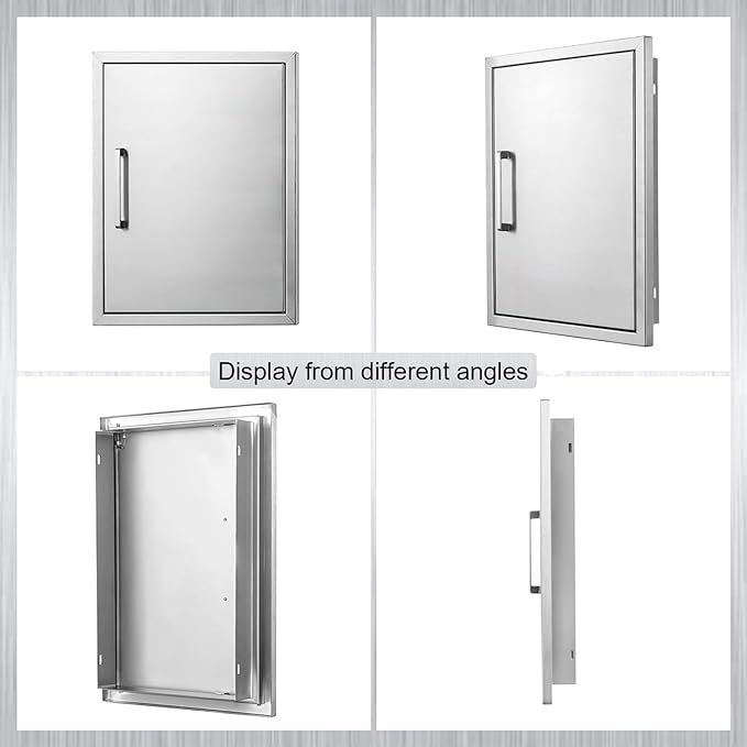 Outdoor Kitchen Door, 20 "W27 H Outdoor Kitchen Access Door, Stainless Steel Barbecue Single Door, Can Be Used for Outdoor Kitchen Island Or Outdoor Kitchen.