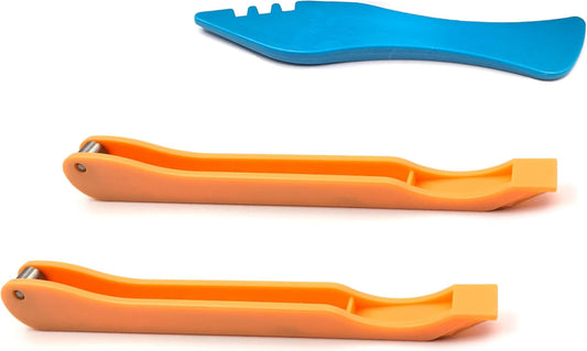 Copper Foil Hand Foiler for Stained Glass, 7/32" and 1/4" Hand Foiler Tool Kits, Orange