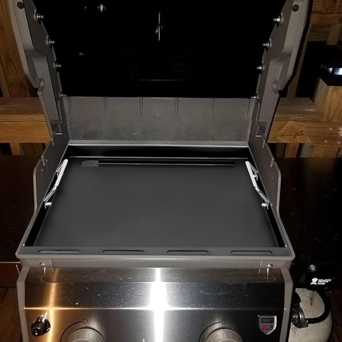 Full-Size Griddle Inserts for Weber Spirit 200 Series, Flat Top Grill Griddle for Weber GS4 Spirit I & II E-210 E-220 S-210 S-220 Gas Grill, Rectangular Griddle Replace for 7637 Grate