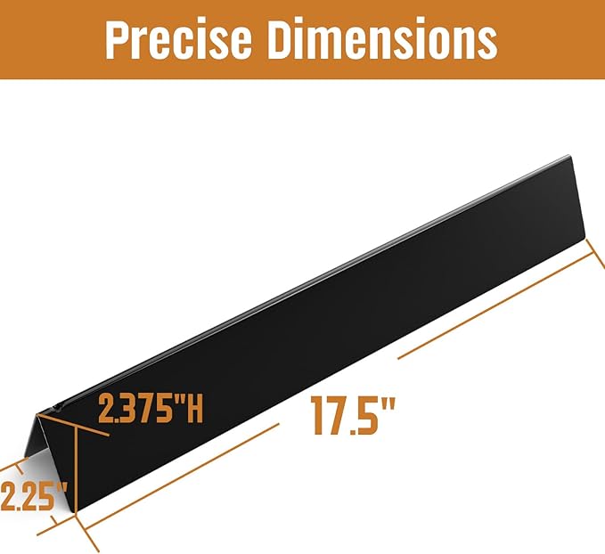 17.5-Inch Flavorizer Bars for Weber Genesis Grill Parts, Replacement for Genesis 300, E-310 E-330 Series with Front-Mounted Control (NOT Fit for Genesis II), Porcelain-enameled, 7620, 5-Pack