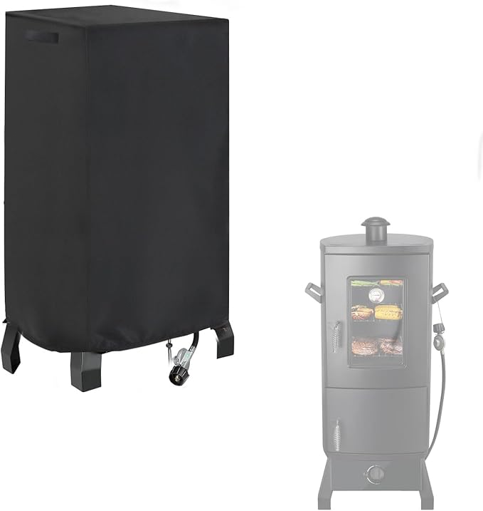 Smoker Cover Fit for PIQUEBAR Propane Smoker, Waterproof Grill BBQ Cover Vertical Smoker Covers-22 D x 20" W x 40" H