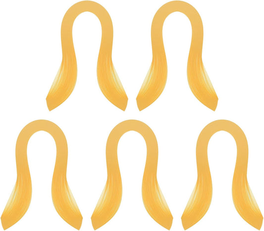PATIKIL Quilling Strips Paper 600pcs 1.5mm 39cm Origami Paper Quilling Kits for Art DIY Hand Craft Christmas, Gold Yellow
