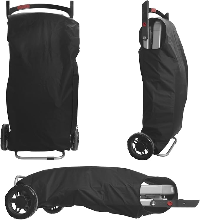 Grill Cover for Weber Traveler Portable Gas Grill, Waterproof Grill Cover for Weber Portable Gas Grill 9010001 Series Models, 600D BBQ Cover Replacement for Traveler Cover