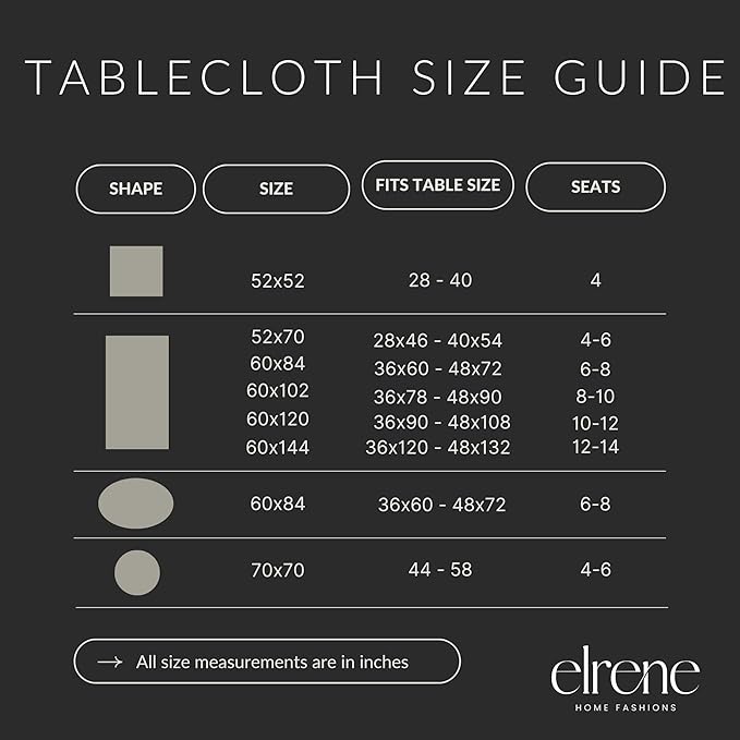 Elrene Home Fashions Vietri Medallion Blue Coastal Block Print Stain & Water Resistant Indoor/Outdoor Fabric Rectangle Tablecloth, 52"x70"