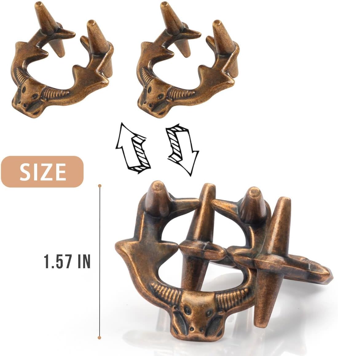 Fun Metal Brain Teaser Puzzle Games - 4 Pcs Adults Mind Travel 3D Toys -Teens IQ Insight Challenge - Logic Educational Gift（with Storage Case and Instructions）