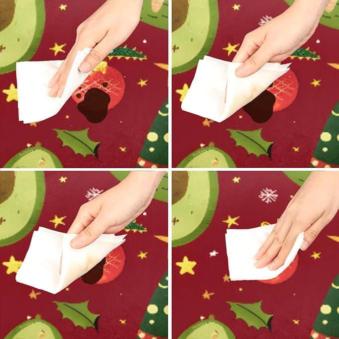 Christmas Tree Avocado Green Round Table Cloth Cover, Elastic Edge Waterproof Wipeable Tablecloths 45"-56" Polyester Tablecloth for Party Restaurant Banquet Holiday Camping Outdoor Picnic