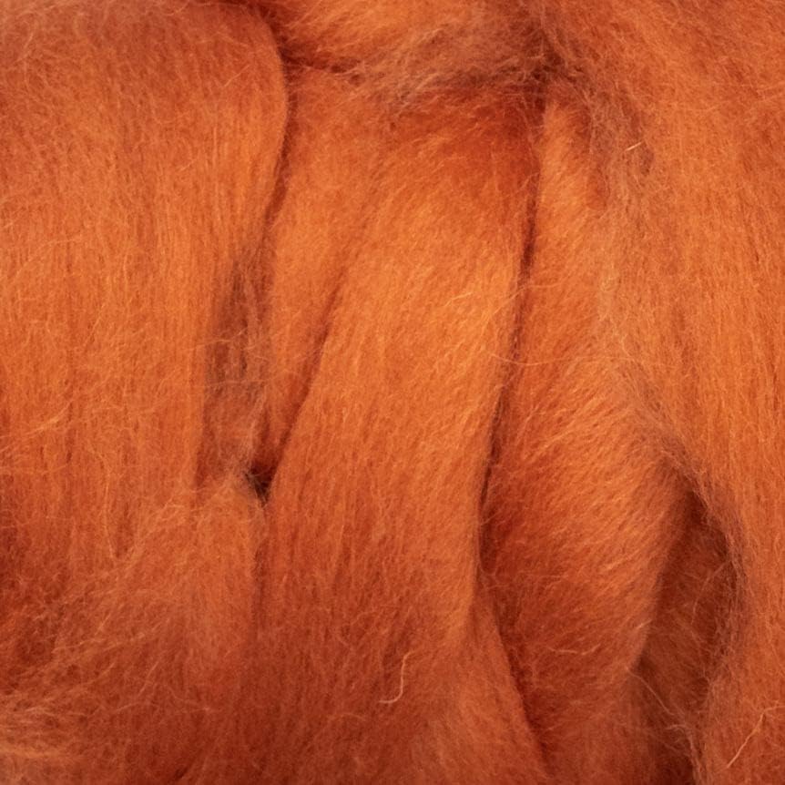 Kondoos Colored Natural Wool roving, 8 OZ. Best Wool for Needle Felting, Wet Felting, handcrafts and Spinning. (Ocher)