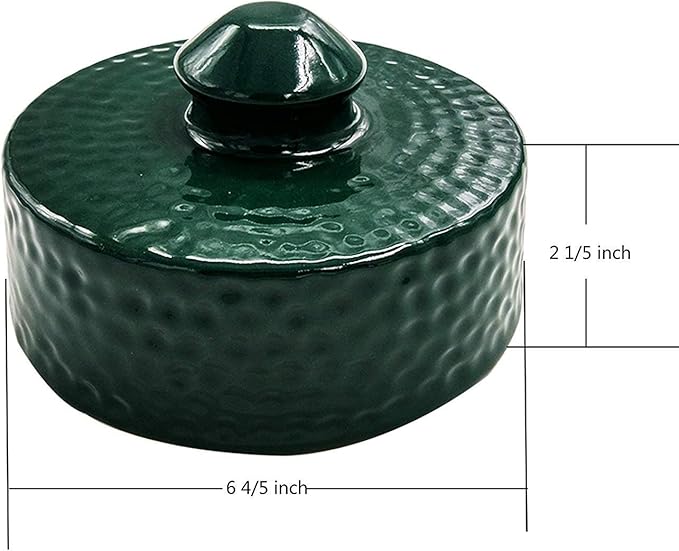 Dracarys Grill Chimney Top Vent Cap Ceramic Damper Top Egg Accessories, Replacement for Medium, Large and XLarge Big Green Egg Charcoal Grill