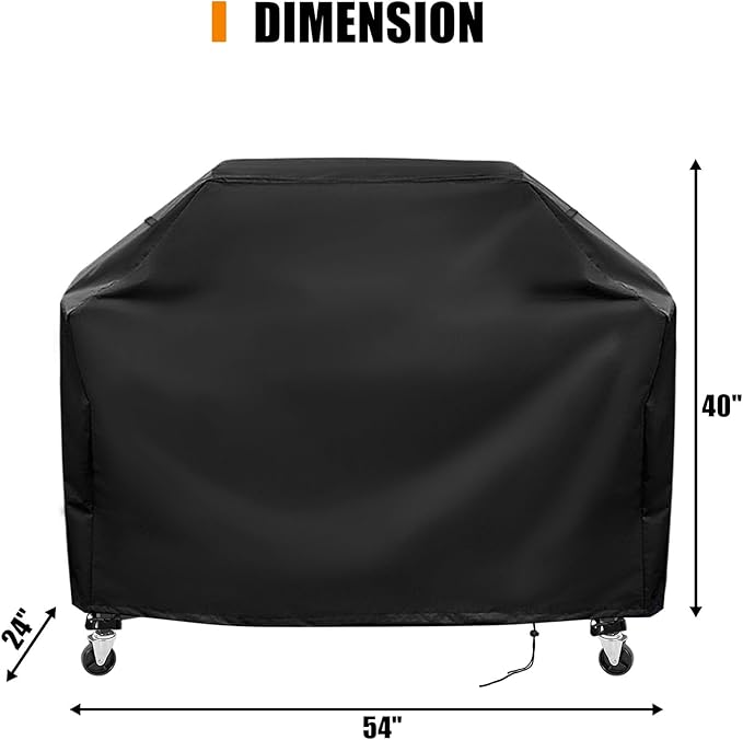 Grill Cover for Captiva Designs 4-Burners Propane Gas BBQ Grill, Waterproof Cover for Protecting Outdoor Griddle/Propane Griddle/Gas Grill
