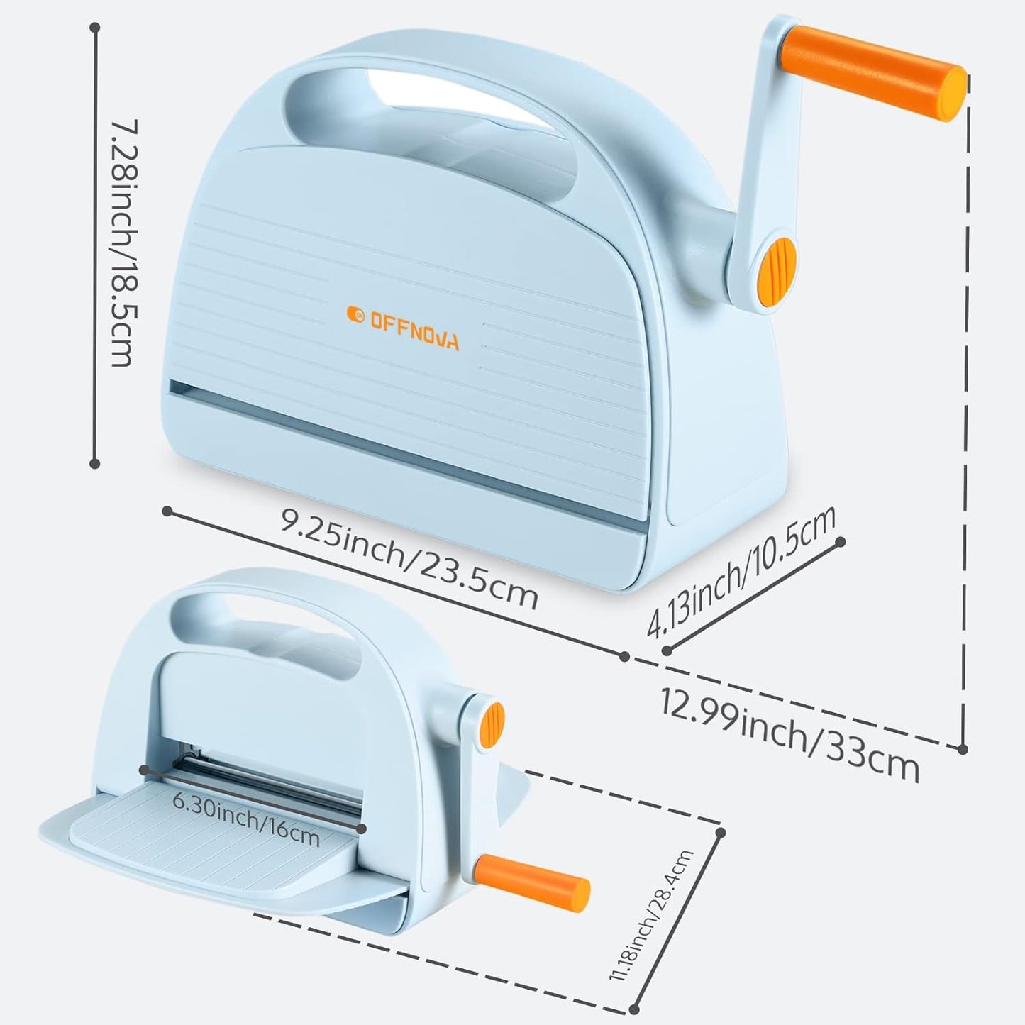 OFFNOVA Die Cutting and Embossing Machine, 6" Opening, for Dies and Embossers, Card Making and Scrapbooking Supplies Tools, Perfect for Invitations, Birthday Cards, Greeting Cards