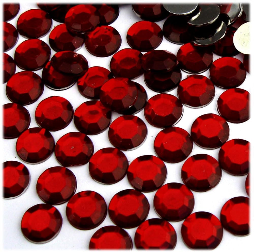 The Crafts Outlet 144pc Rhinestones Round 10mm - Flatback Beer Brown