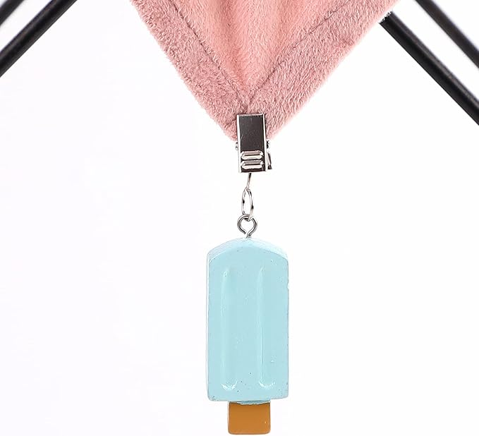 TwoFish Home Set of 4 Colorfue Ice Cream Tablecloth Clamps Handicraft TICE Cream Tablecloth Clamps Pack of 4