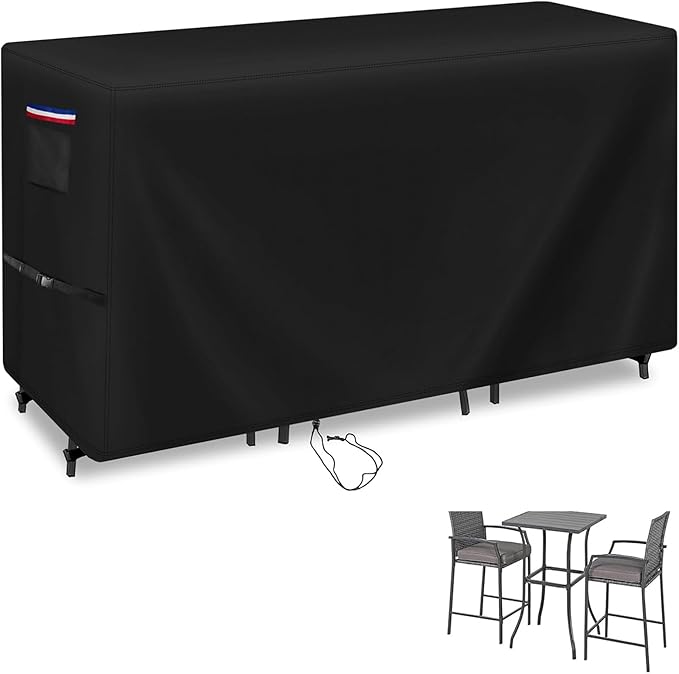 Customized Patio Furniture Covers for Table and Chairs, Personalized Heavy Duty Waterproof Patio Set Cover for Patio Furniture Set/Outdoor Balcony Furniture Sets, Rectangular