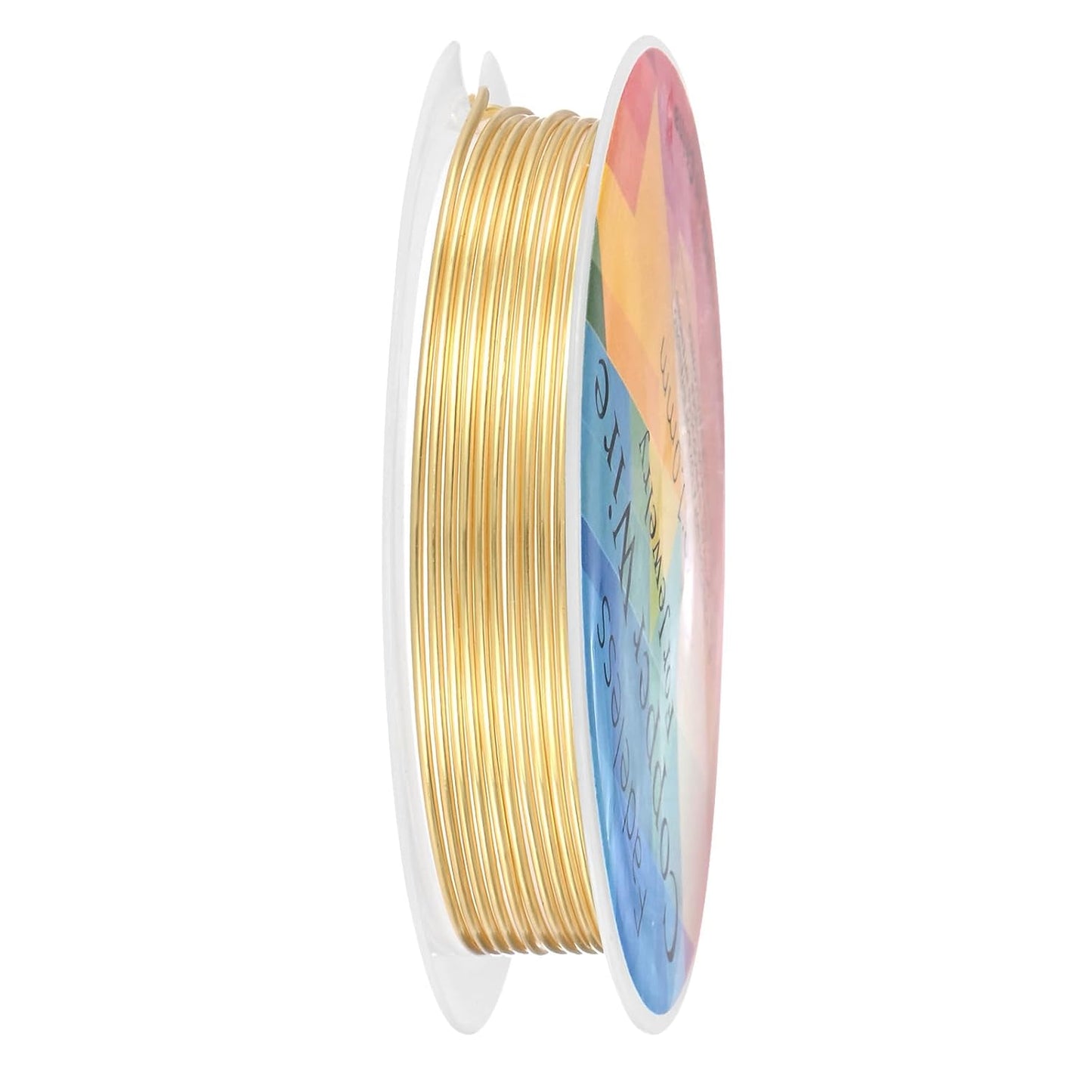 1 mm/18 Gauge Copper Wire for Jewelry Making, 5.2FT Copper Beading Craft Wire for Jewelry/Weaving/DIY Crafting/Planting, Color-Retaining [1.6M, KC-Gold]