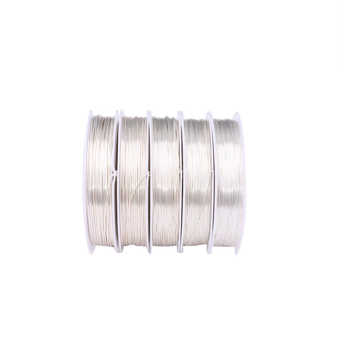 Silver Copper Wire 0.8mm Bead Cord for Bracelet Necklace Charm Beading Jewelry Making 9yard