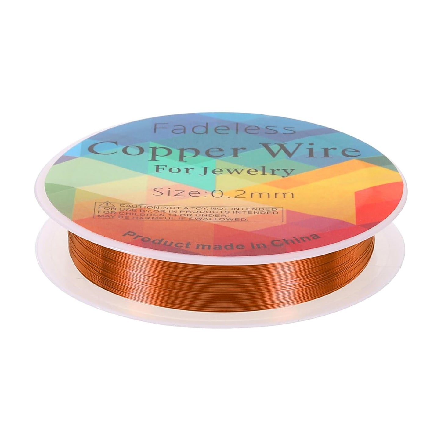 HARFINGTON 82ft Jewelry Wire, 32 Gauge (0.2mm) Brass Craft Soft Metal Tarnish Resistant Copper Beading Wire for Jewelry Making Supplies Crafting, Coffee