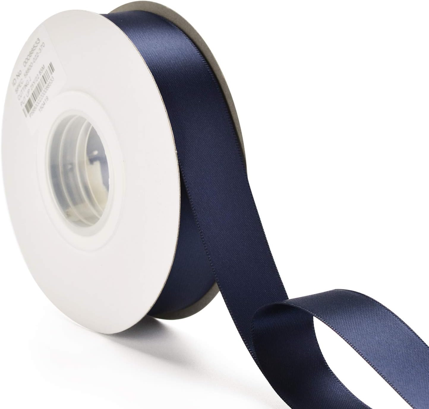YAMA Navy Blue Double Face Satin Ribbon 7/8" 25 Yards Dark Blue Ribbon for Gift Wrapping Crafts Wreaths Hair Wedding Bridal Flower Bouquets Arrangement
