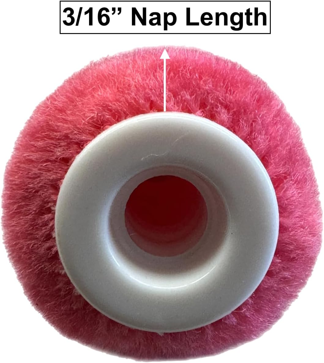 Premium 4-Inch Mohair Mini Paint Roller Covers - 10-Pack, Lint-Free & Shed-Resistant for Smooth Finishes – Ideal for Cabinets, Trim & Doors – Works with All Paints & Stains (10-Pack)