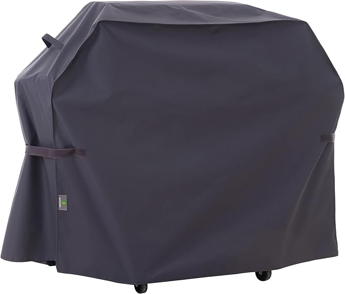 F&J Outdoors Grill Cover, Waterproof Anti-UV for 3-4 Burner Charcoal Gas BBQ, 52Wx25Dx44H in, Grey