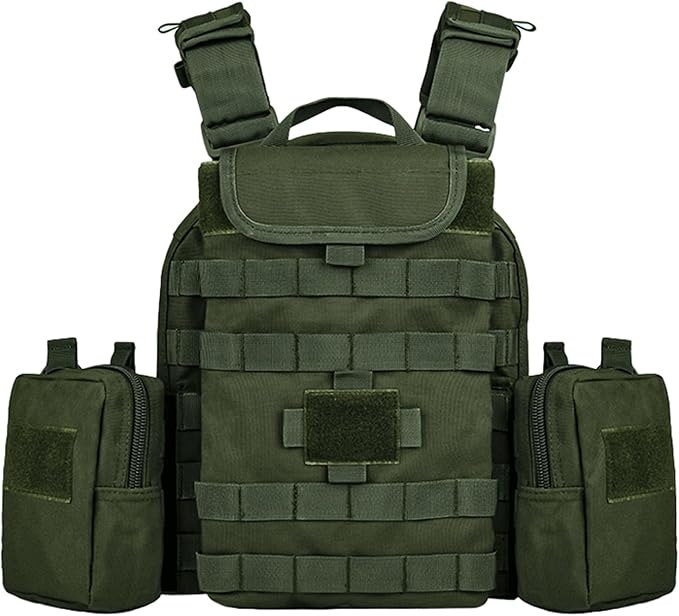 YAKEDA Tactical Outdoor Training Vest - Molle Vest With Multi-Functional Pouches For Training, Hunting & Hiking