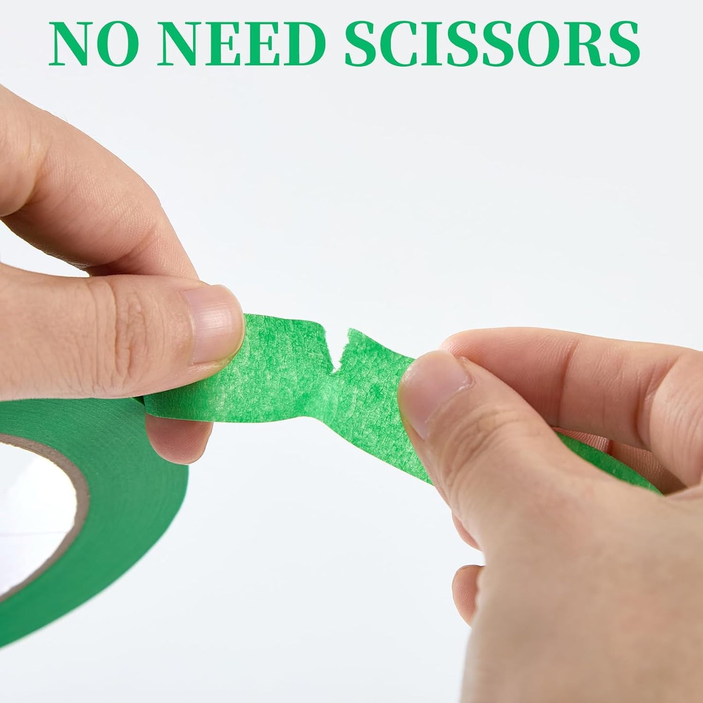 Premium Green Masking Tape,Painters Tape,Green Painters Tape for Automotive,DIY Paper Arts & Crafts, Spraying Drywall Paint, No Residue & Easy to Clean Up,12pcs 0.7inch X 54 Yd Painter's Tape