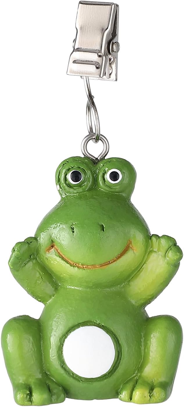 TwoFish Home Set of 4 Frog Resin Tablecloth Weights Clips Handicraft Frog Tablecloth Clamps Pack of 4