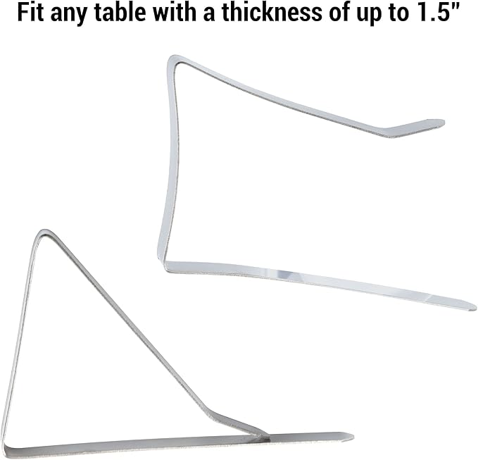 IFAMIO 24 Pack Stainless Steel Tablecloth Clips Metal Table Cover Holder Clamps Ideal Size for Picnic Outdoor Tables Restaurants Weddings Marquees Banquets Graduation Parties