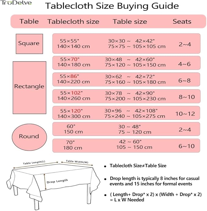 TruDelve Cloth Rectangular Tablecloth Red and White Striped Tablecloth with Tassels Boho Tablecloths for Rectangle Tables (Red,86"x55",Rectangular)