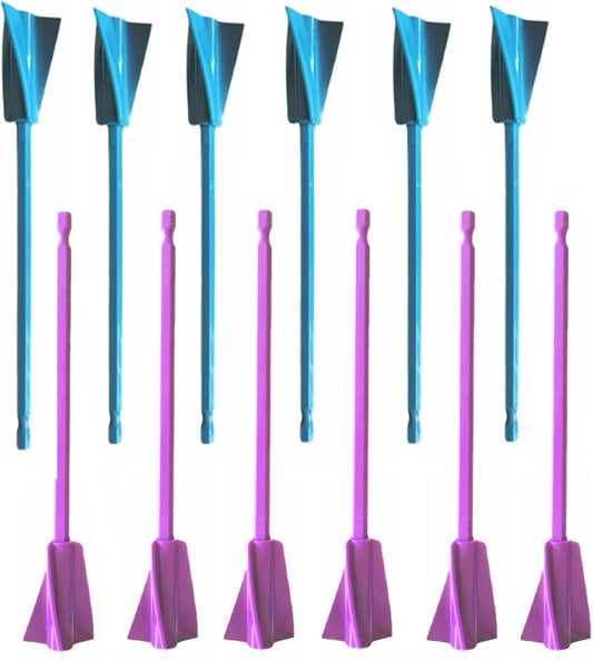 Resin Mixer Paddles,12 PCS Drill Mixing Attachment,Reusable Paint Mixer for Drill, epoxy drill paddles drill mixer Drill Attachment Resin Molds Mixing,Epoxy Tumblers Cups