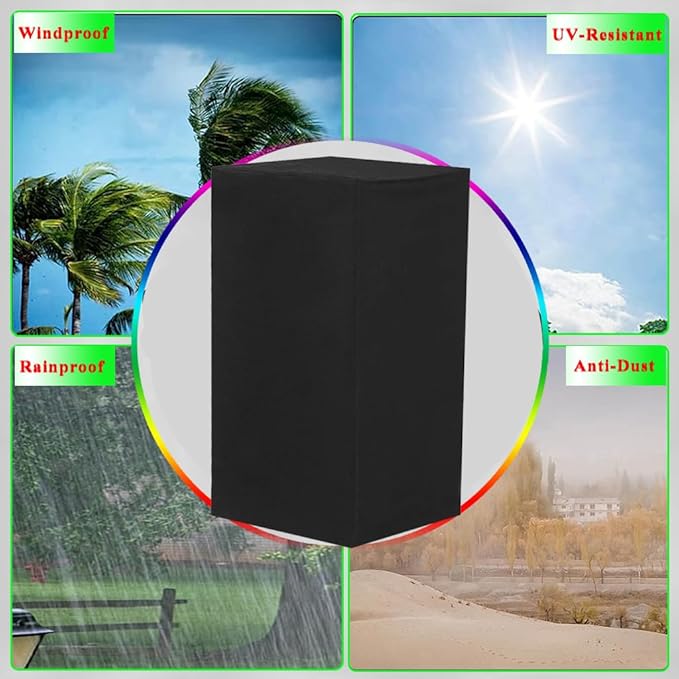 30 Inch Electric Smoker Cover for East Oak, Waterproof Grill Cover for East Oak 30-Inch Digital Vertical BBQ Smoker Outside, Black