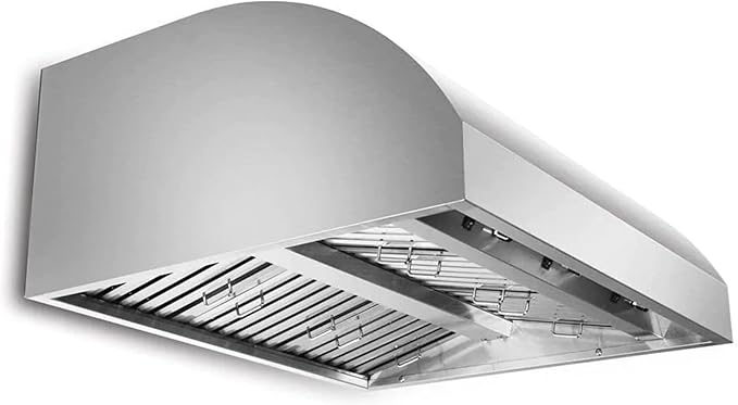Blaze 42-Inch Outdoor Vent Hood | 304 Stainless Steel Construction | Dual 1000 CFM Blowers with 4-Speed Fan Control | Commercial Baffles & Halogen Lights | BLZ-42-VHOOD