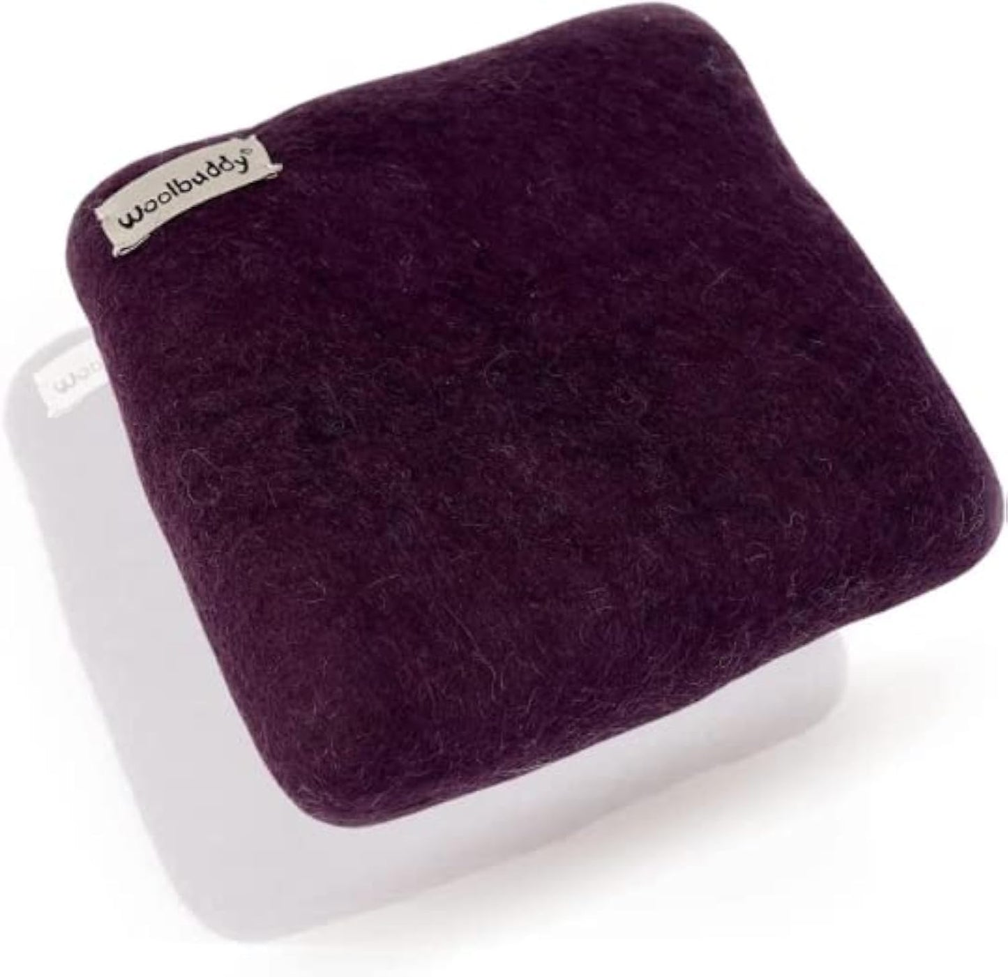 Woolbuddy Needle Felting Pad - Durable Wool Mat for Craft Projects, Foam Alternative, 6"x6"x1.5" (Purple)