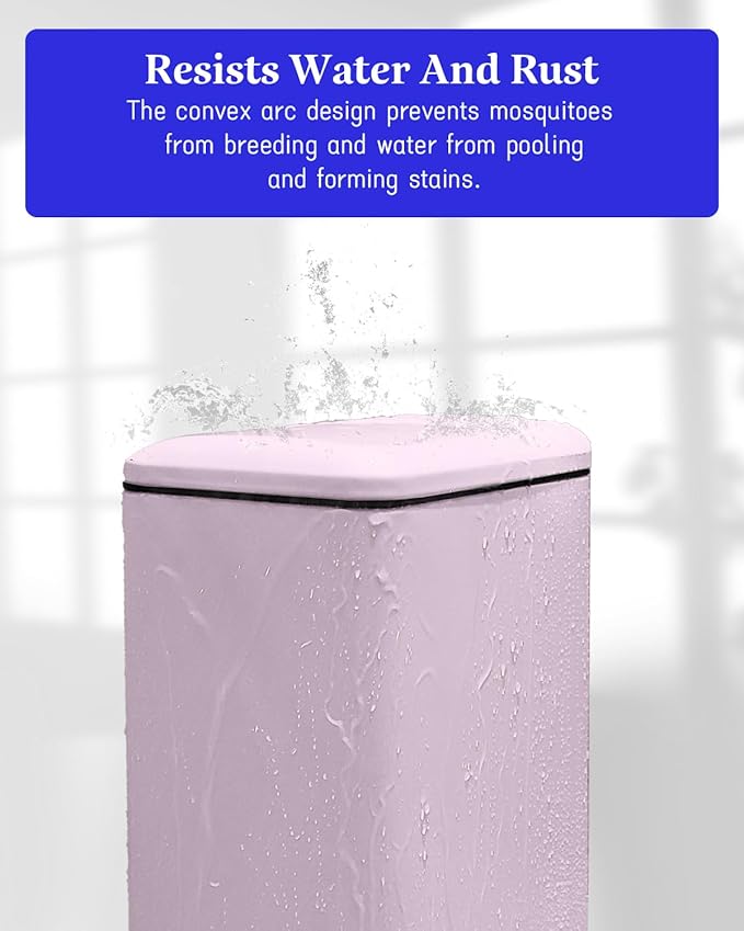 8 Gallon Step Trash Can with Soft Close Lid, 30L Stainless Steel Garbage Can, Fingerprint Resistant with Removal Inner Bucket, Pink Trash Can for Home, Kitchen, Laundry Room, Office, Bathroom