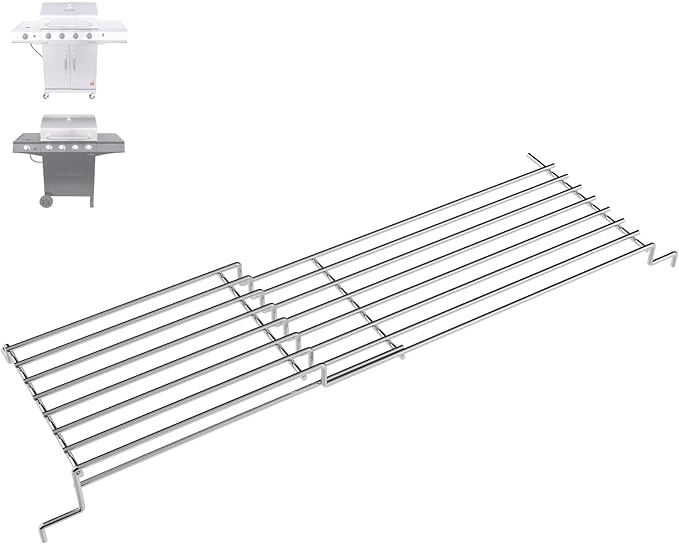 Warming Rack Grill Parts for Charbroil Performance 4 Burner 463352521 463354021 463365021 463354021 463365522, G428-0002-W1 Grill Swing Away Grid for Charbroil Grill Replacement Parts