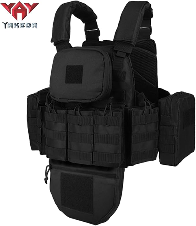 YAKEDA Outdoor Removable CS Training Vest, Molle Breathable Training Quick Adjustable Game Vest