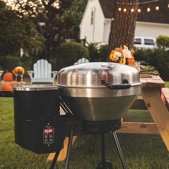 recteq Pellet Grill RT-B380 Bullseye + Grilling Basics Bundle, BBQ, Outdoor, and Electric Pellet Smoker Grill, Electric Smokers, Uses 100% Wood Pellets for Ribs, Brisket, Chicken, Sear, Smoke