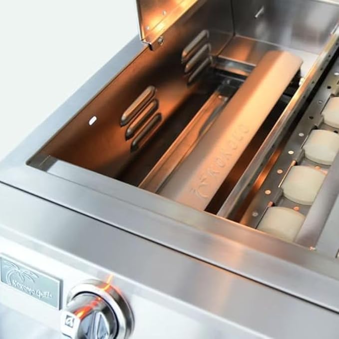 KoKoMo Grills 4 Burner Professional Built-In Gas Grill with Infrared Back Burner | 72000 BTUs Stainless Steel Natural Gas Grill for Outdoor Kitchen Cooking & Patio Backyard Barbecue | 32 Inch