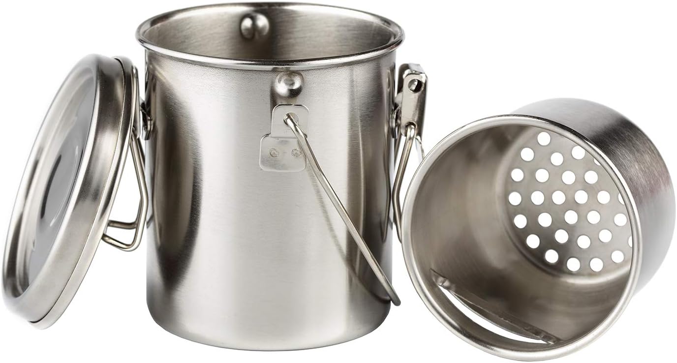 MYARTOOL Paint Brush Washer, Portable Leak-Proof Brush Cleaner with Lid and Filter Screen, 3-1/4" tall x 3" dia.