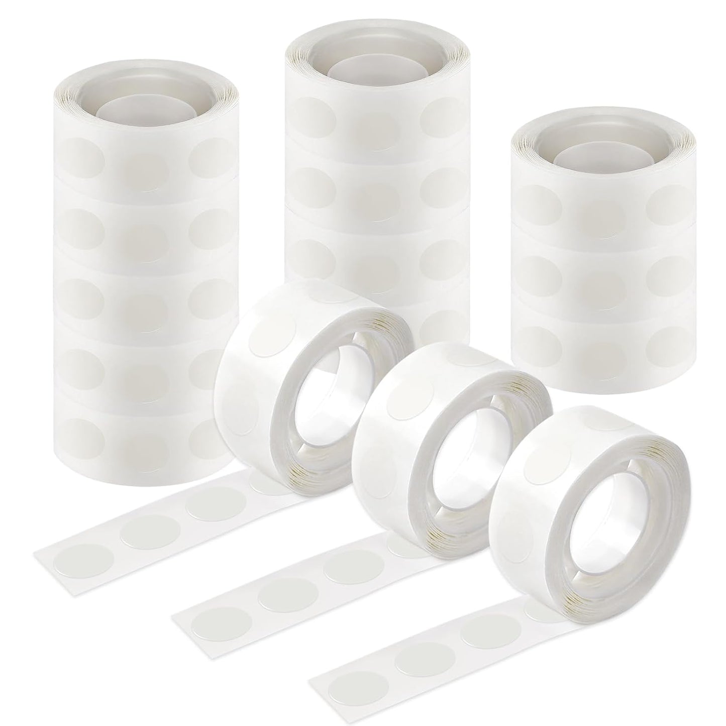 UPINS Glue Points Dots, 1500Pcs Balloon Glue Adhesive Dots Double Sided Removable Glue Tape Dots for Balloons Crafts Decoration, 15 mm