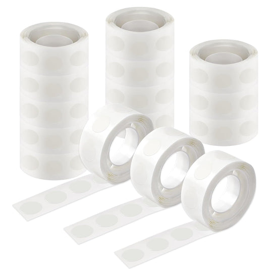 UPINS Glue Points Dots, 1500Pcs Balloon Glue Adhesive Dots Double Sided Removable Glue Tape Dots for Balloons Crafts Decoration, 15 mm