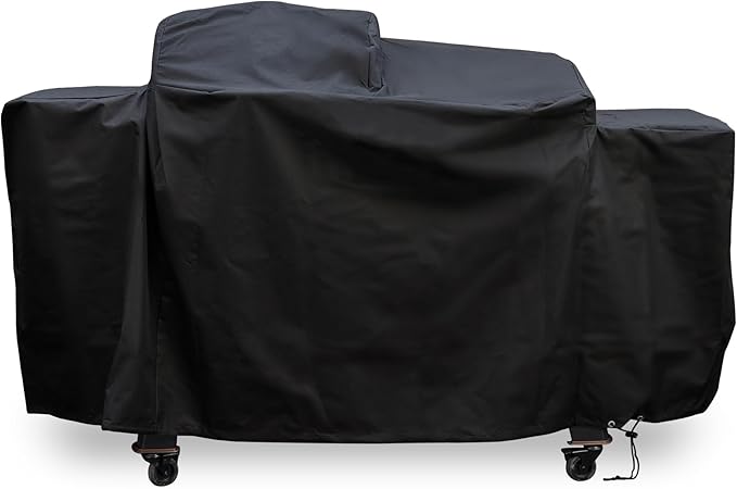 ZJYWSCH Grill Cover for Pit Boss Charleston 1020 Pellet Grill Gas Griddle Combo PB1020NX Heavy Duty 600D PitBoss Charleston Onyx Combo Grill Cover Waterproof