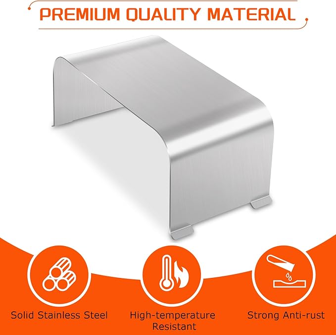 Stainless Steel Grill Heat Baffle Diffuser Replacement for Traeger Ironwood 650/885 Pro 575/780 D2 Timberline 850/1300 Series Pellet Grill Accessories,Modified Flame Tamer for Traeger Parts KIT0450