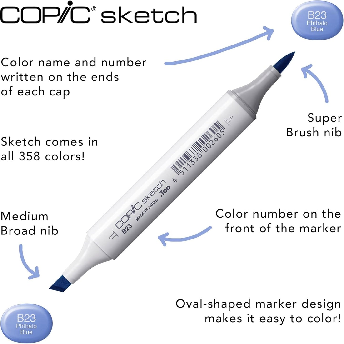 Copic Marker Sketch Color Fusion Markers, CSCF 3, 3-Pack, Red