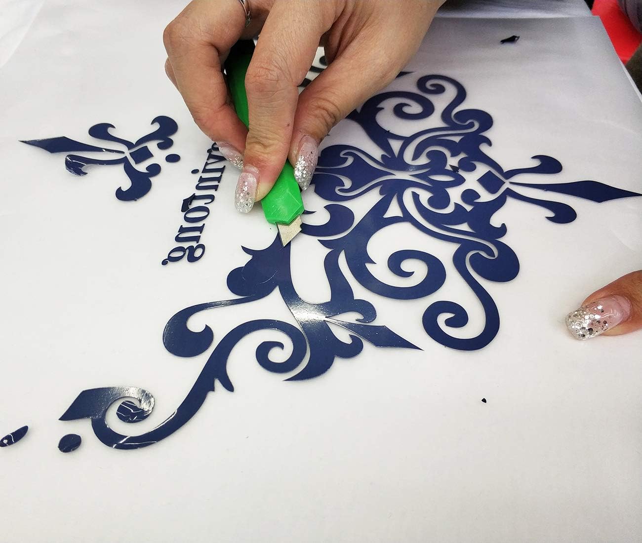 guangyintong Heat Transfer Vinyl Navy Blue HTV Rolls, 12" x 12ft Navy Blue Iron on Vinyl for T-Shirts, Matte Surface HTV Vinyl for All Cutter Machine Easy to Cut & Weed for HTV DIY Design