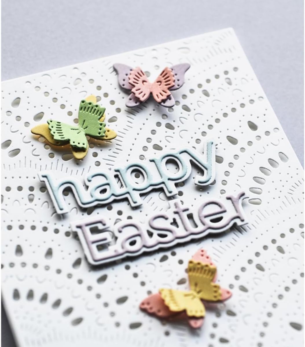 Mvchifay Cutting Dies for Card Making Metal Die-Cuts Scrapbooking Tool Hollow Frame DIY Craft Punch Template Embossing for Paper Album Decor (Hollow Frame-14.2x11cm)