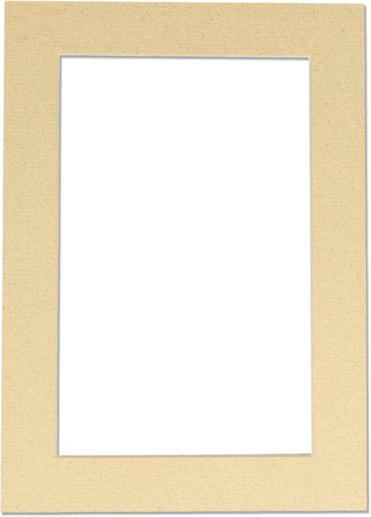 11x14 Mat for 8.5x11 Photo - Precut Tan Picture Matboard for Frames Measuring 11 x 14 Inches - Bevel Cut Matte to Display Art Measuring 8.5 x 11 Inches - Acid Free ONE MAT