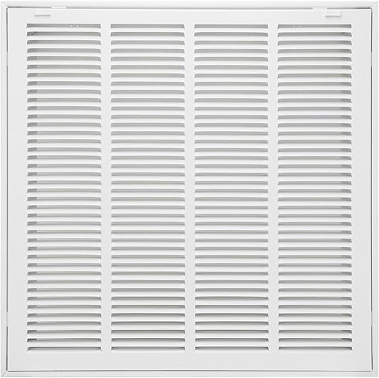 20"W x 20"H [Duct Opening Size] Steel Return Air Filter Grille - Removable Face/Door for 1 inch Filters -HVAC Vent Cover Grill - White [Outer Dimensions: 22 5/8"W X 22 5/8"H]