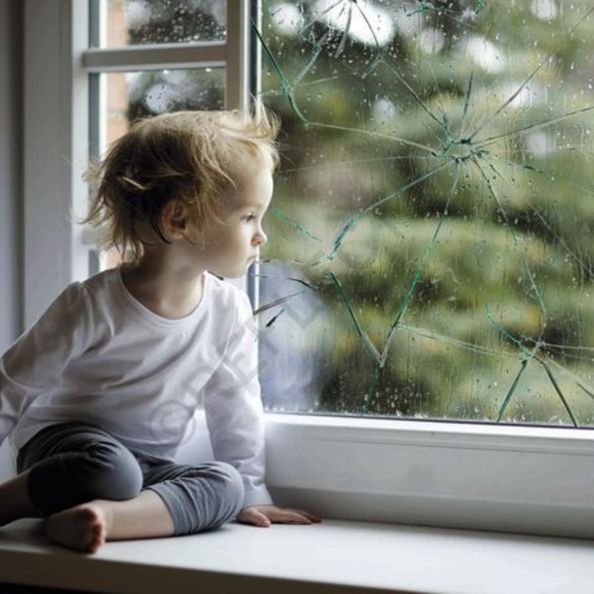 UV 99% Security and Safety 4 Mil Clear Window Film Shatterproof Anti Shatter Tempered Glass Film for Home and Office Windows (Clear, 24 in x 15 FT)