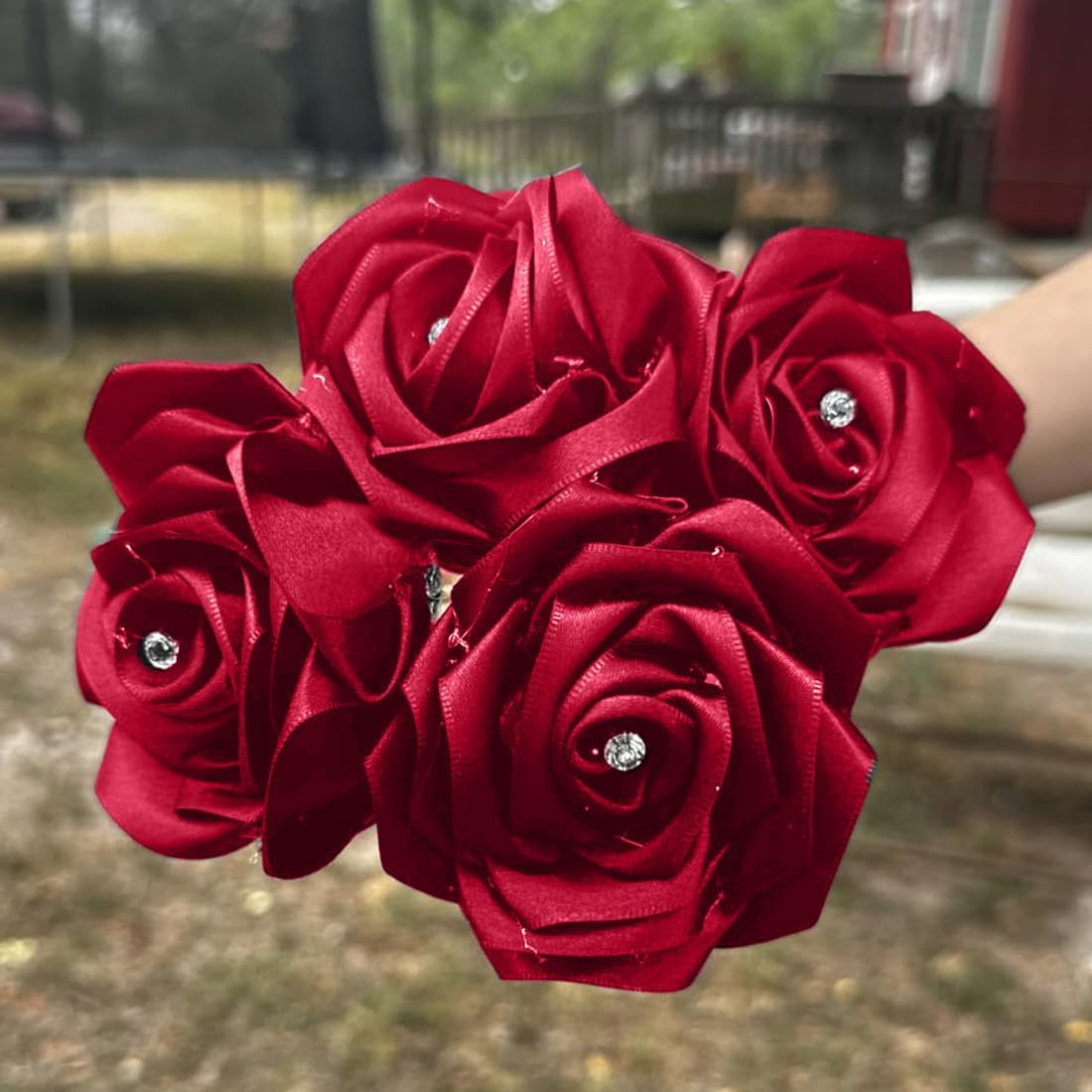 1-1/2" Width x 100 Yards Satin Ribbon, Red Ribbon Perfect for DIY Craft, Bows, Gift Wrapping, Flower Bouquet, Valentine's Day, Christmas and Party Decoration