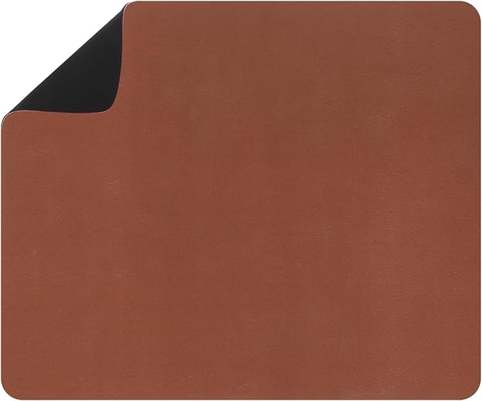 uxcell Silicone Mats for Kitchen Counter, 15.7" x 11.8" Non-Slip Countertop Protector Mat Heat Resistant Coffee Mat Waterproof Table Placemat, Brown